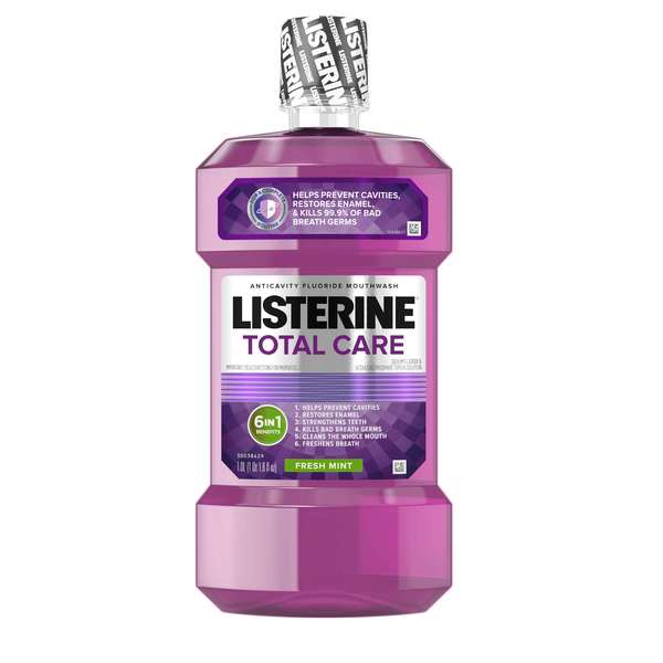 Listerine Listerine Total Care Fresh Mint Mouthwash 33.8 oz. Bottle, PK6 5230635